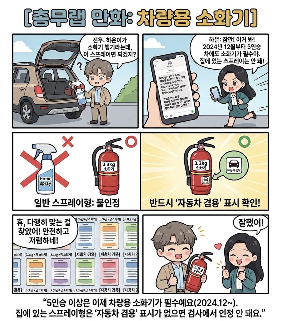 🚗 법인차, 차량용 소화기는 챙기셨나요?